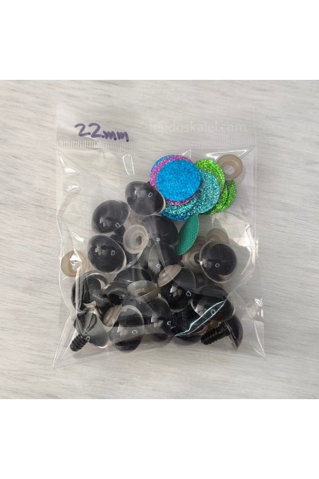 ojos de seguridad con escarcha