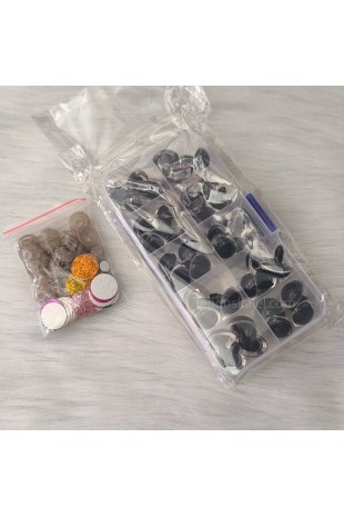 caja de ojos de 16mm con escarcha