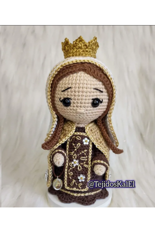 Virgen del carmen amigurumi