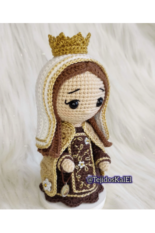 Virgen del carmen amigurumi
