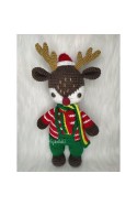 Reno de navidad amigurumi